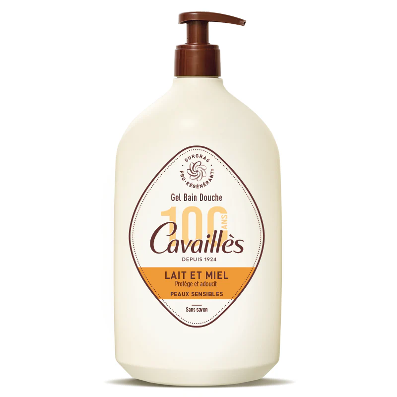 Roge Cavailles Gel Bain Douche Lait et Miel 1 L