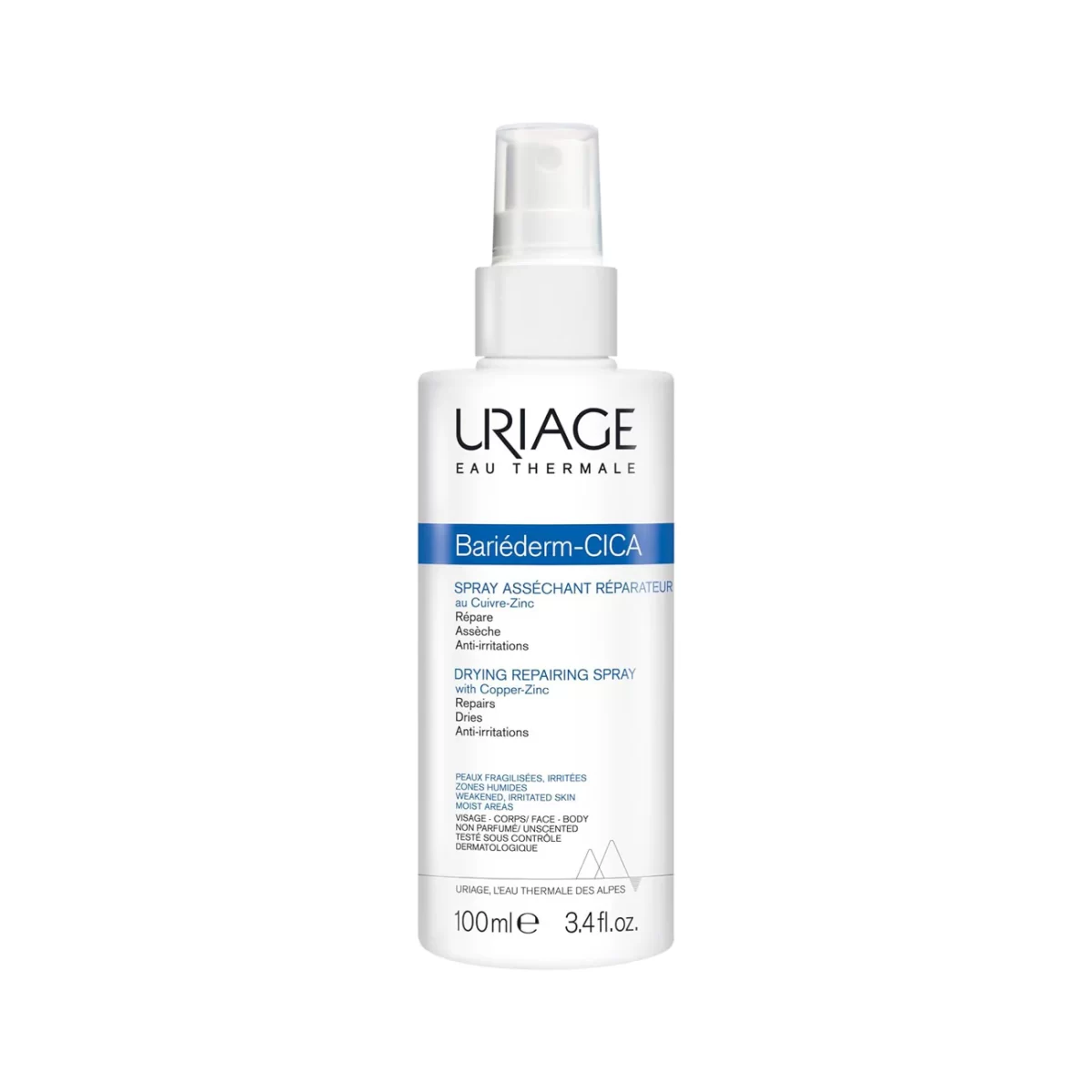 URIAGE BARIEDERM CICA SPRAY AU CU-ZN AD 100 ML
