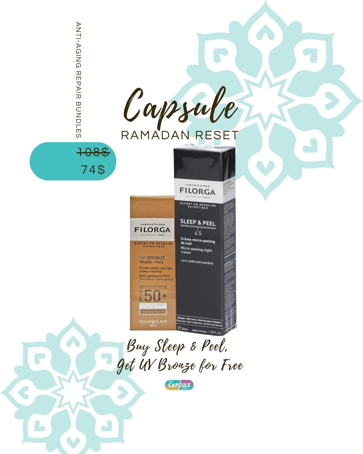 Filorga Buy Sleep & Peel – Get UV Bronz Free | Complete Skin Renewal & Sun Care