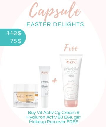 Buy Avène Activ CG Cream & Hyaluron Active B3 Eye & Get Makeup Remover FREE