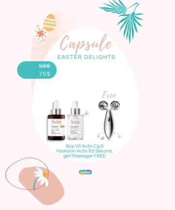 Buy Avène Vit Active CG & Hyaluron Active B3 Serum & Get a FREE Massager