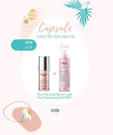 Buy Eucerin The Dual Serum & Get Cleansing Gel FREE