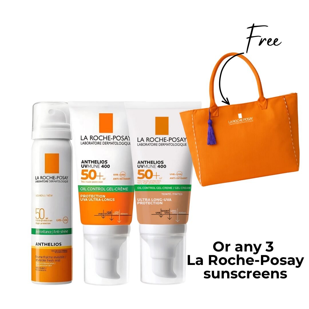 La Roche-Posay Anthelios UVMune 400 Duo & Anti-Shine Spray with Free Beach Bag