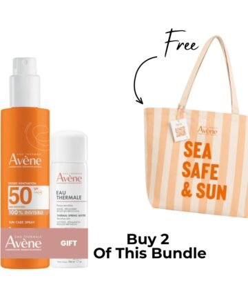 Buy 2 Avène Suncare & Thermal Water Bundle Get Free Beach Bag