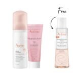 Avene Mousse Nettoyante + Gommante Douceur + Free Demaquillant
