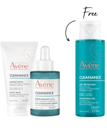 Avene Detox Mask + Avene Serum Exfoliant + Free Gel Nettoyant