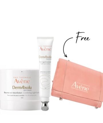 Avene DermAbsolu Night Balm + Eye Contour + Free Bag