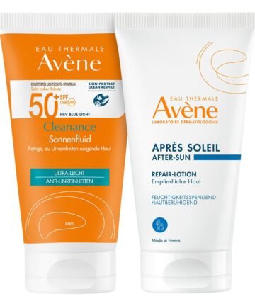 Avene Cleanance SPF50 + Free Apres-Soleil Lotion