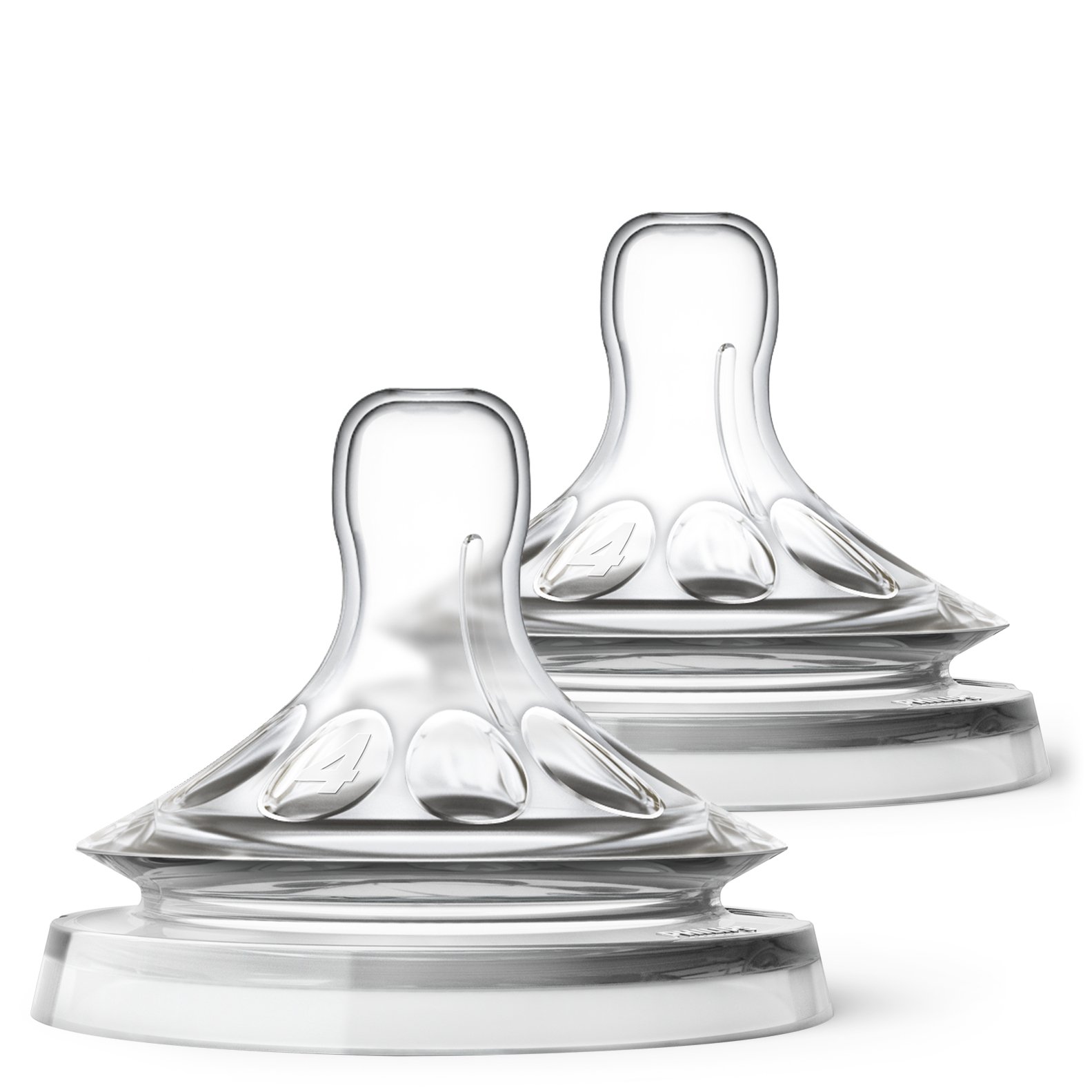 AVENT 2 NATURAL TEATS 2.0 FAST FLOW 4 HOLES-6M+