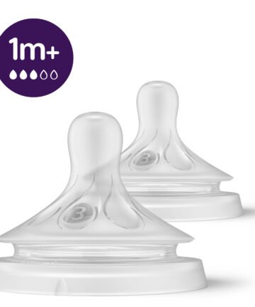 AVENT 2 NATURAL TEATS 3.0 SLOW FLOW - 1M+