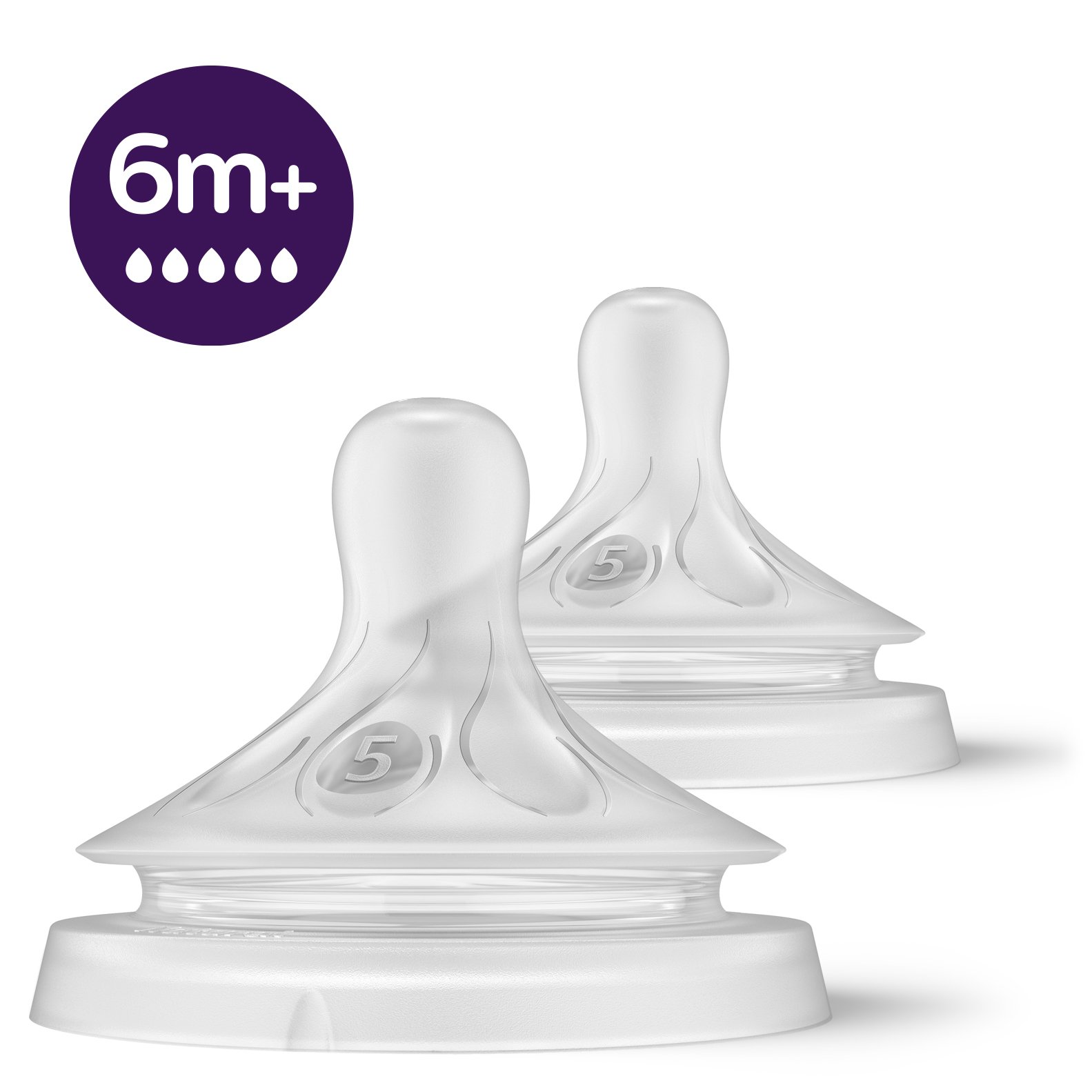 AVENT 2 NATURAL TEATS 3.0 FAST FLOW - 6M+